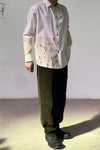 AVIVA JIFEI XUE Ancient Constellation Embroidered Patchwork White Shirt S22-ELSS